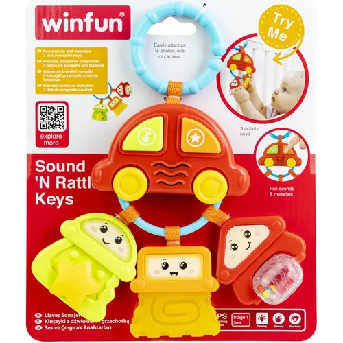 Zornaitoare Winfun - Masinuta cu trei chei