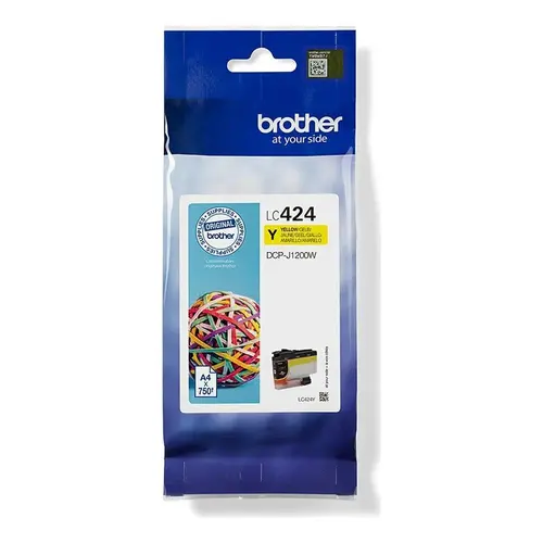 Cartus de cerneala Brother, LC-424Y 1 dB, Galben