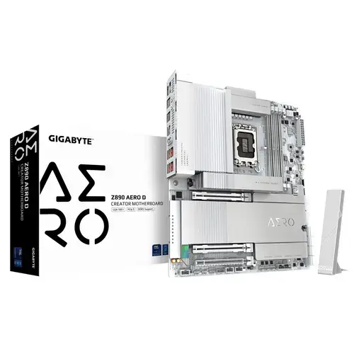 Placa de baza GIGABYTE Z890 AERO D, DDR5, eATX, LGA 1851, Intel Z890