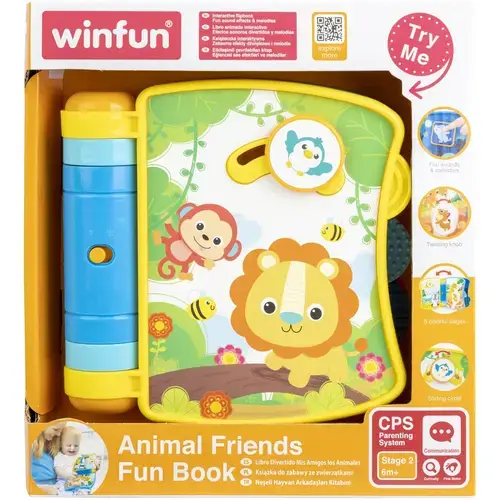 Jucarie interactiva Winfun - Carticica cu animale, cu sunete