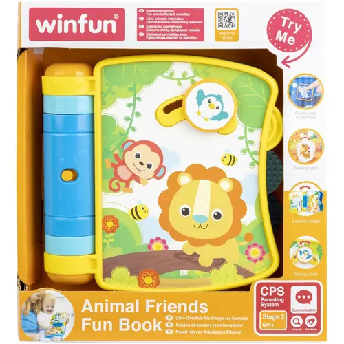 Jucarie interactiva Winfun - Carticica cu animale, cu sunete