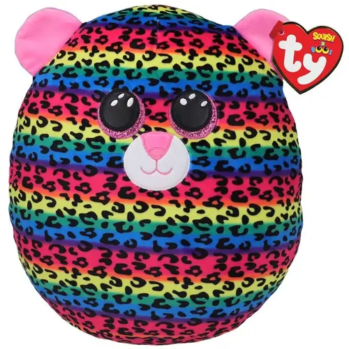 Jucarie de plus TY - Squish, Leopard Dotty, 30 cm