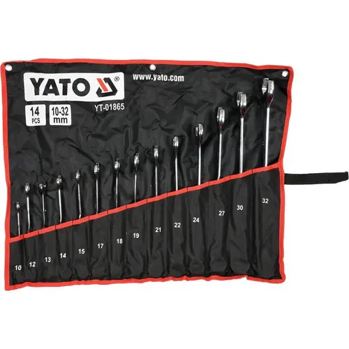 Set chei inelare rasucite 10-32MM, 14 piese Yato YT-01865