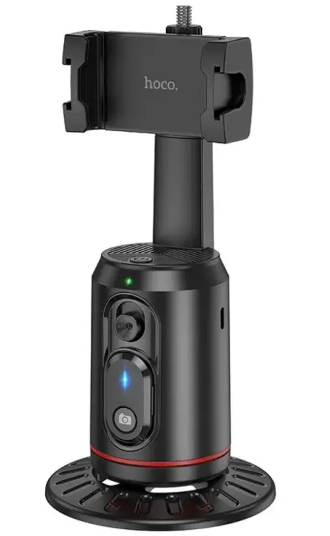 Selfie Stick Bluetooth HOCO K23 Face Tracking 360, Universal, Negru