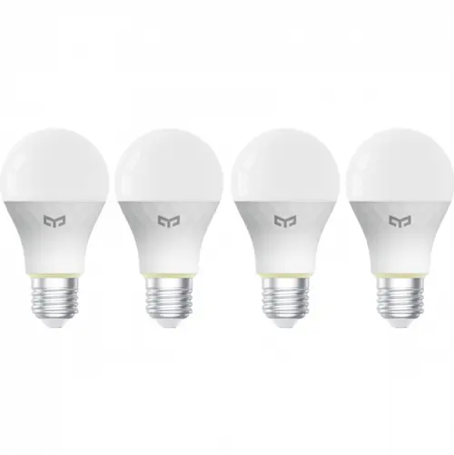 Bec LED Yeelight W4 Lite YLQDP-0012, Wi-Fi, E27, 9W, 2700K - 6500K, 806lm, 4 bucati
