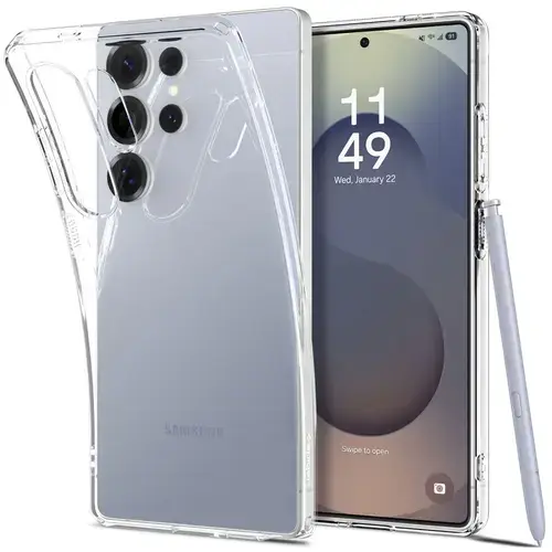 Husa pentru Samsung Galaxy S25 Ultra S938, Spigen, Liquid Crystal, Transparenta
