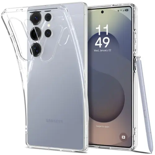 Husa pentru Samsung Galaxy S25 Ultra S938, Spigen, Liquid Crystal, Transparenta
