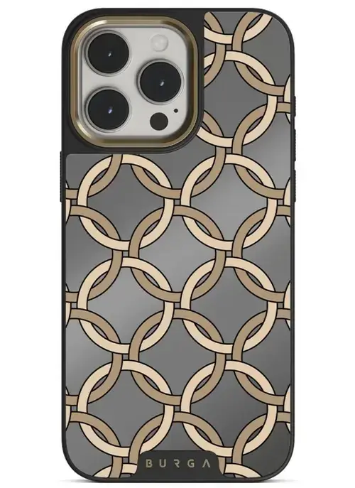 Husa Burga Elite Mirror Magsafe Gold Heritage iPhone 15 Pro Max