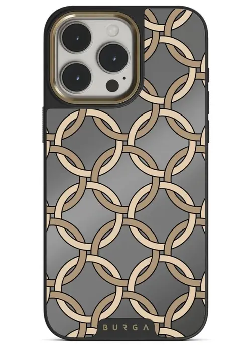 Husa Burga Elite Mirror Magsafe Gold Heritage iPhone 15 Pro Max