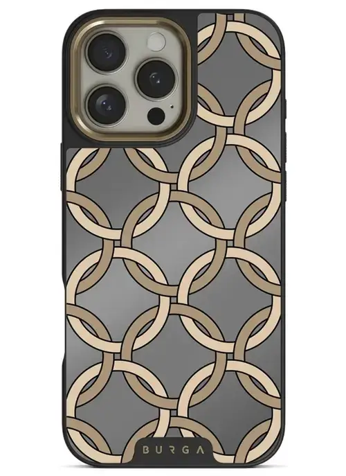 Husa Burga Elite Mirror Magsafe Gold Heritage iPhone 16 Pro