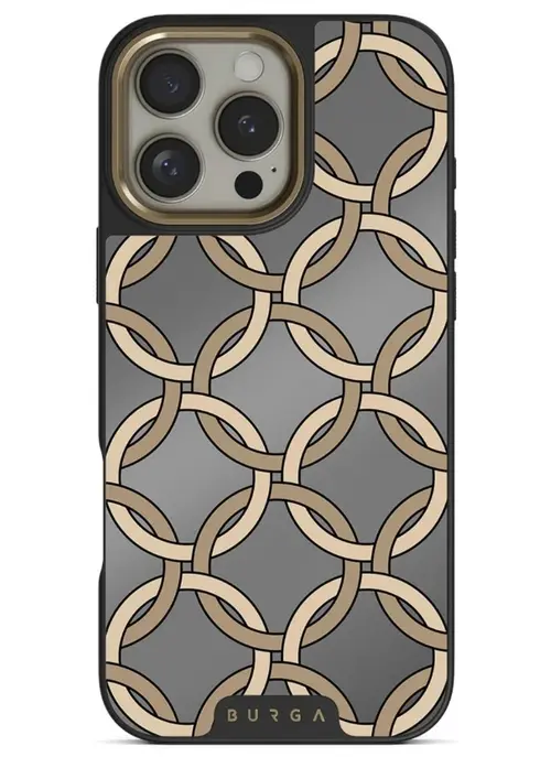 Husa Burga Elite Mirror Magsafe Gold Heritage iPhone 16 Pro