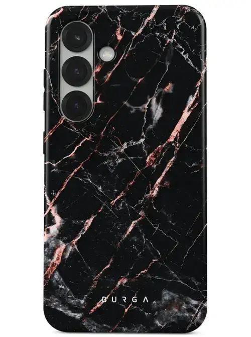 Husa Burga Dual Layer Rose Gold Marble Samsung Galaxy S25