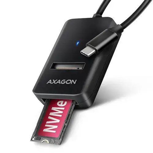 Adaptor SSD M.2 NVMe SATA, Axagon ADM2-CM, USB Type-C
