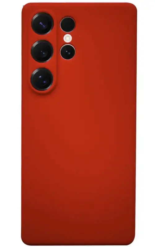 Husa Lemontti Silicon Silky Samsung Galaxy S25 Ultra, Rosu
