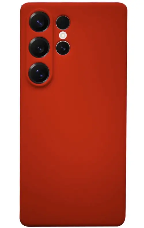 Husa Lemontti Silicon Silky Samsung Galaxy S25 Ultra, Rosu
