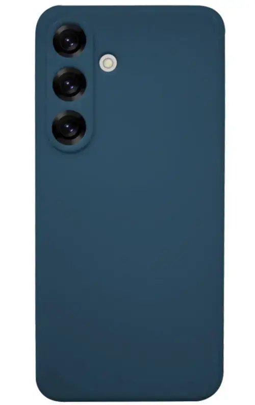 Husa Lemontti Silicon Silky Samsung Galaxy S25, Albastru