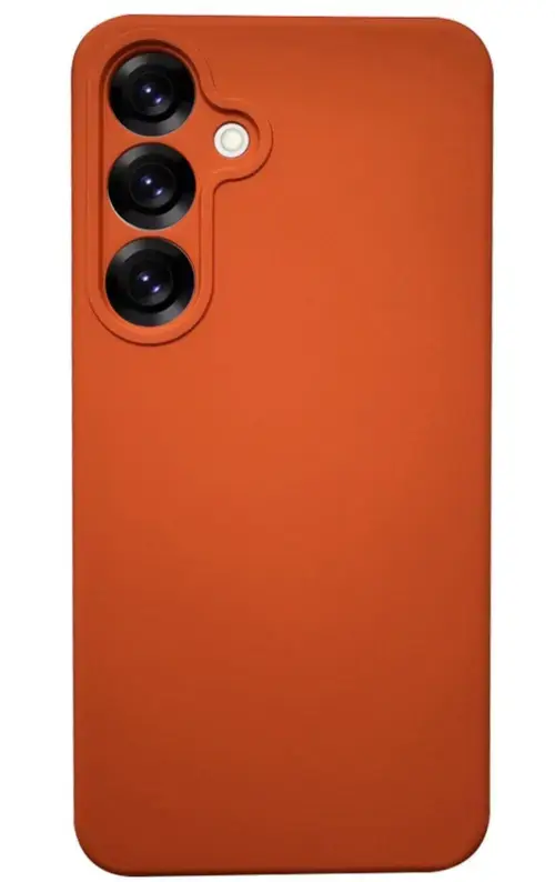 Husa Lemontti Silicon Soft Slim Samsung Galaxy S25, Portocaliu