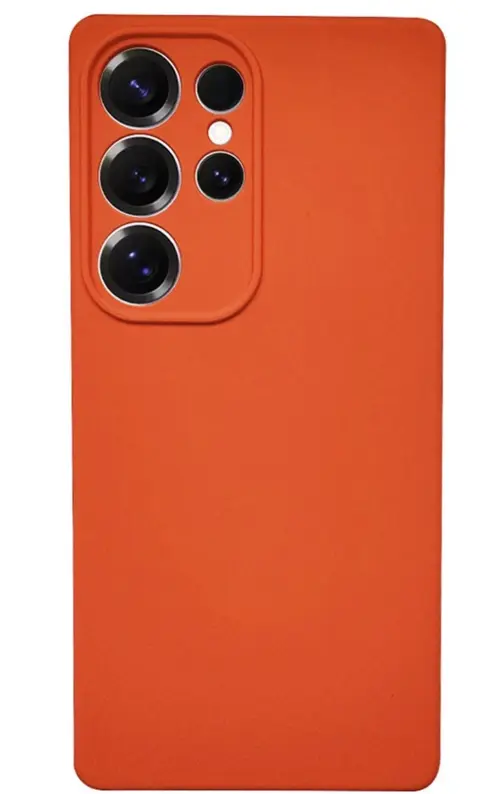 Husa Lemontti Silicon Soft Slim Samsung Galaxy S25 Ultra, Portocaliu