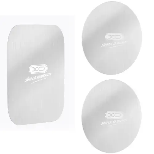 Sticker Metalic XO Design Y2, Set 3 bucati, Argintiu