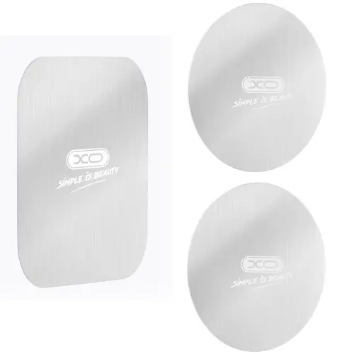 Sticker Metalic XO Design Y2, Set 3 bucati, Argintiu