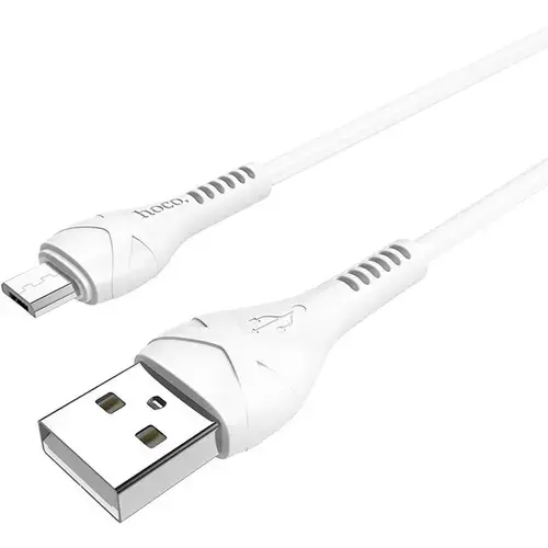 Cablu de date HOCO X37, USB - MicroUSB, 1 m, Alb