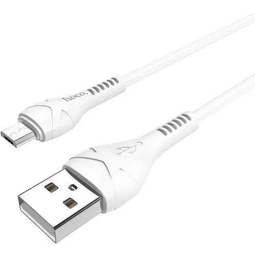 Cablu de date HOCO X37, USB - MicroUSB, 1 m, Alb
