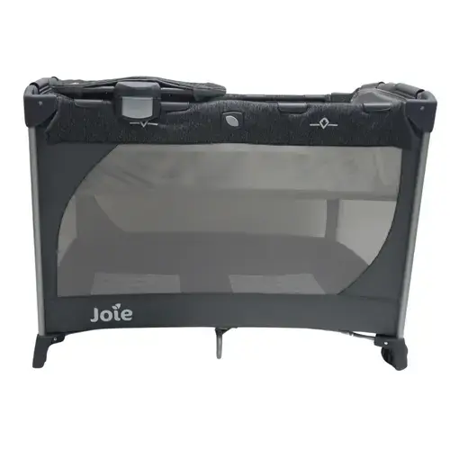 Patut pliant Joie Commuter Change Gray Marble, cu cosulet detasabil inclus,  greutate maxima suportata 15 Kg