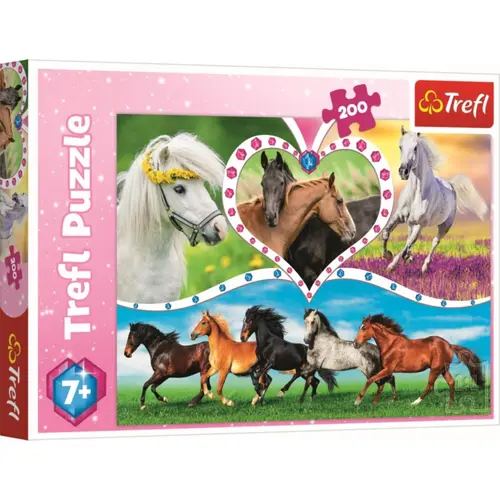Puzzle Trefl Frumosii Cai, 200 piese