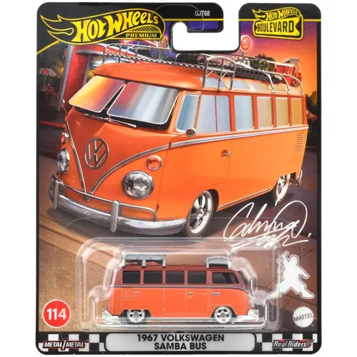 Masinuta metalica Hot Wheels Boulevard - Volkswagen Samba Bus, 1:64