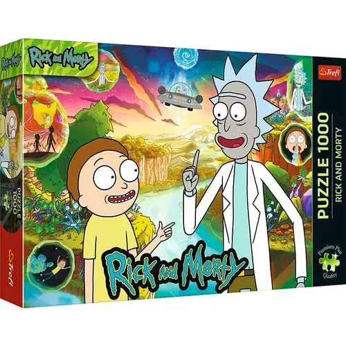 Puzzle Trefl Premium Plus - Rick Si Morty, 1000 piese