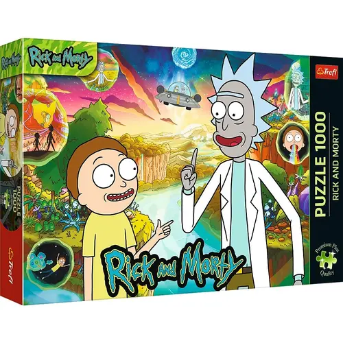 Puzzle Trefl Premium Plus - Rick Si Morty, 1000 piese