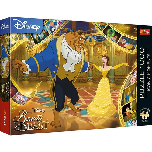 Puzzle Trefl Premium Plus - Disney Princess, Frumoasa Si Bestia, 1000 piese