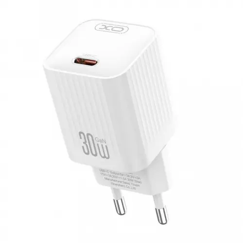 Incarcator Retea XO Design L148, 30W, 3A, 1 x USB-C, Alb