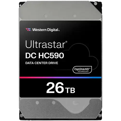HDD Server WD Ultrastar DC HC590 0F65672, 26TB, 7200 rpm, SATA III-600, 512MB, 512E SE NP3, 3.5inch