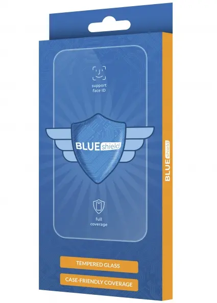 Folie de protectie Ecran Blue Shield pentru Samsung Galaxy A06 A065, Sticla Securizata, Full Glue, Case Friendly, Neagra