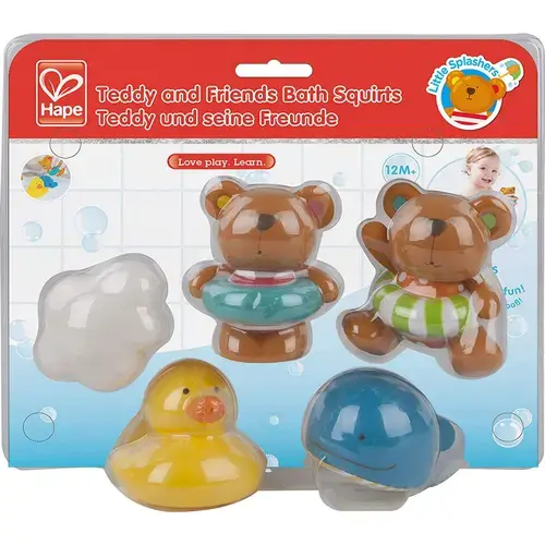 Jucarie de baie Hape - Teddy si prietenii