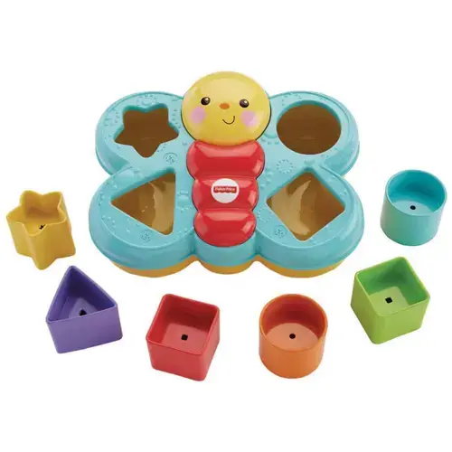 Jucarie interactiva Fisher Price, Fluturas cu Forme si Activitati