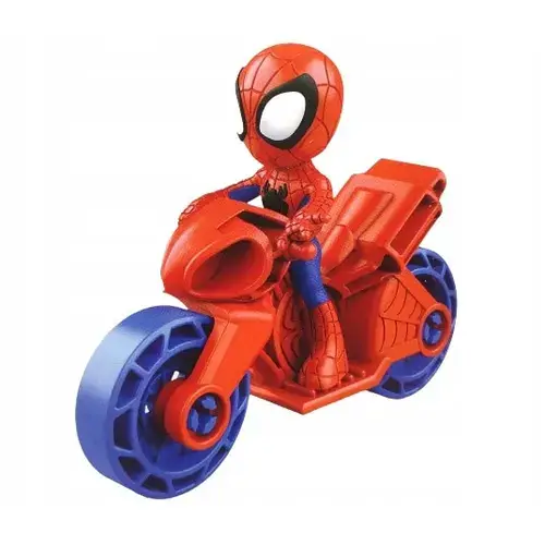Figurina Hasbro Spidey and His Amazing Friends, 6.5cm, set cu vehicul