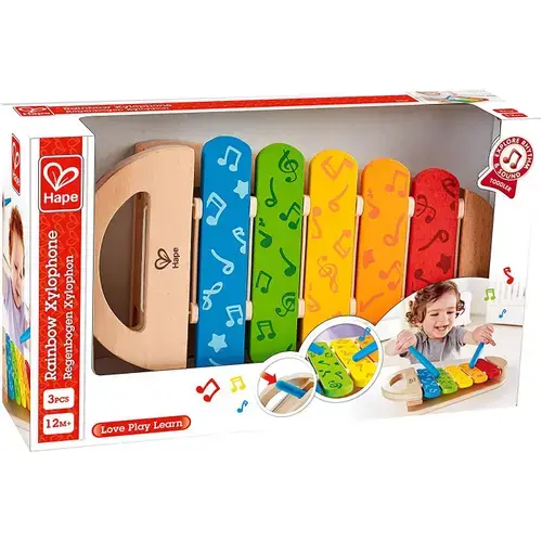 Jucarie din lemn Hape - Xilofon curcubeu
