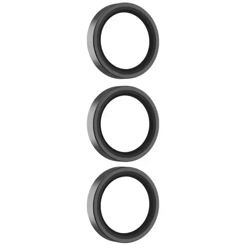 Folie Sticla Camera Devia Peak Series Samsung Galaxy S25, pachet de 3 buc, Negru