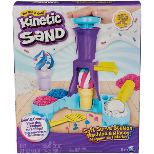 Set de joaca Kinetic Sand - Inghetata, 396 g