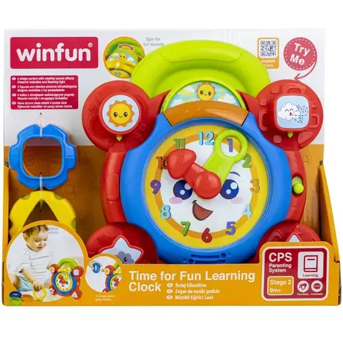 Jucarie interactiva Winfun - Ceasul cu activitati, cu lumini si sunete