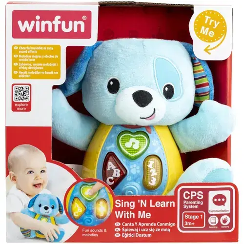 Jucarie interactiva Winfun - Canta si invata cu catelusul
