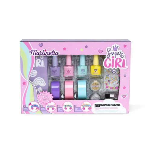 Set manichiura Martinelia - Super Girl, Set lacuri de unghii si bratari