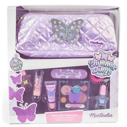 Set de infrumusetare Martinelia - Shimmer Wings, cu penar