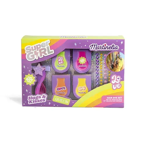 Set decorare par pentru copii Martinelia, Super Girl, 3 piese, Multicolor