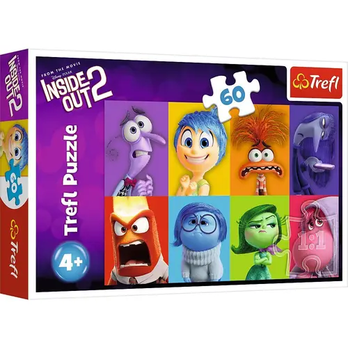 Puzzle Trefl, Disney Inside Out 2, Emotiile Copiilor, 60 piese