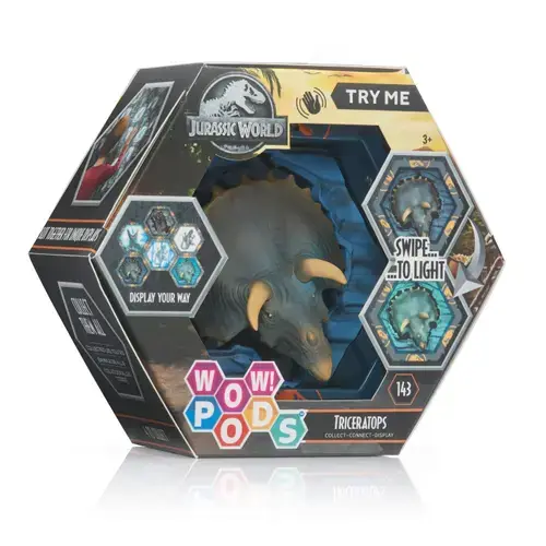 Figurina Wow! Pods - Jurassic World, Triceratrops, cu sunete