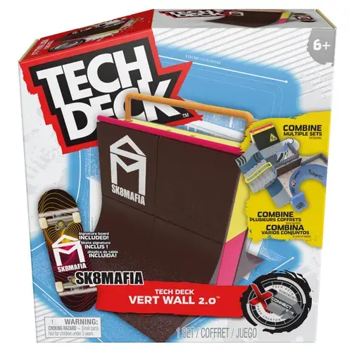 Set Tech Deck Xconnect Fingerboard - Sk8Mafia Vert Wall