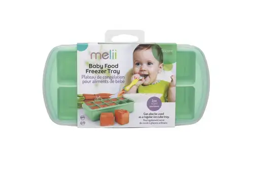 Recipient pentru refrigerarea mancarii bebelusului Melii, 590 ml, Verde